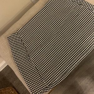 Urban Outfitters Black & White Checked Mini Skirt